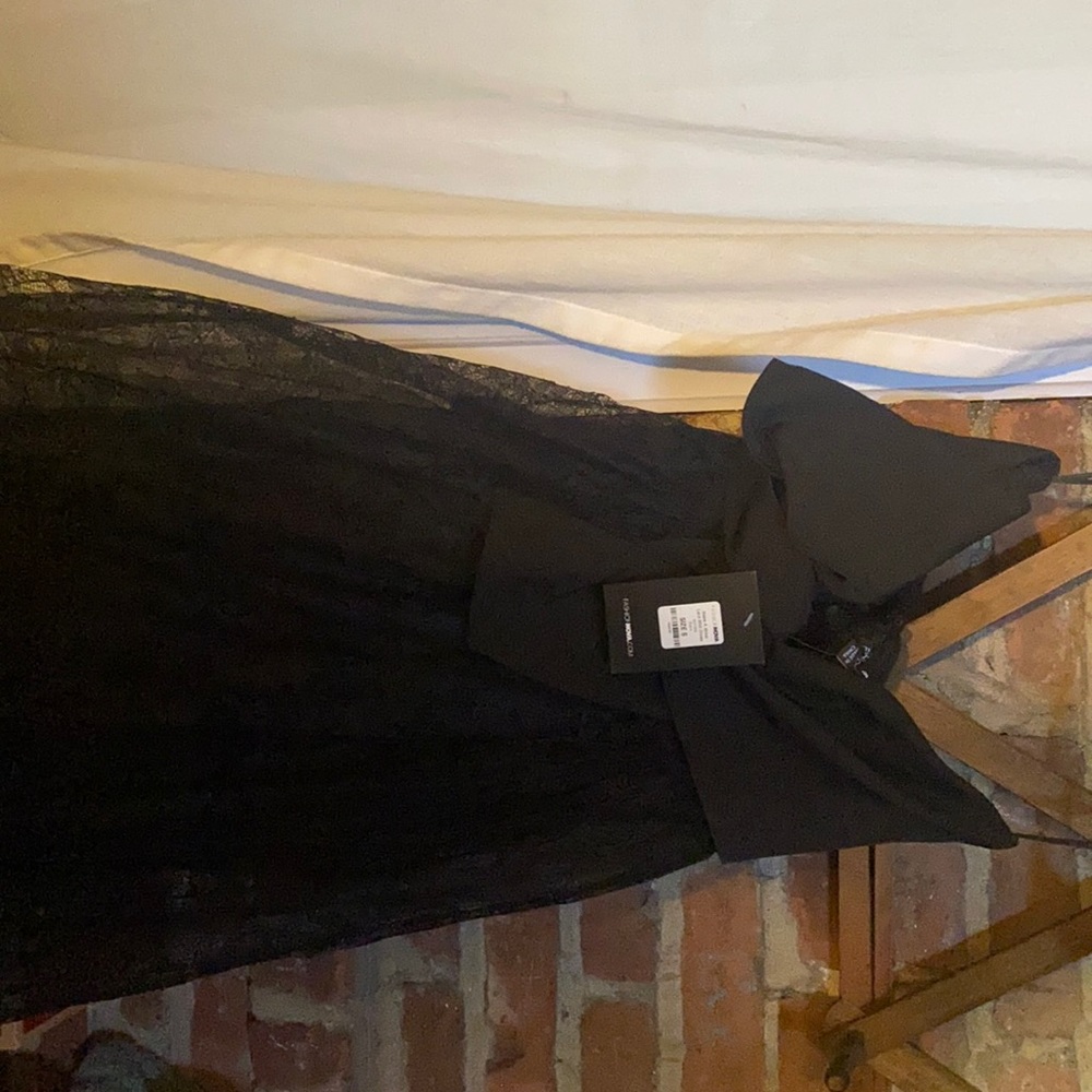 Lace dress all black womens size small